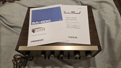 Pioneer SA-600 Vintage Solid State Stereo Integrated Amplifier  Cleaned, Tested