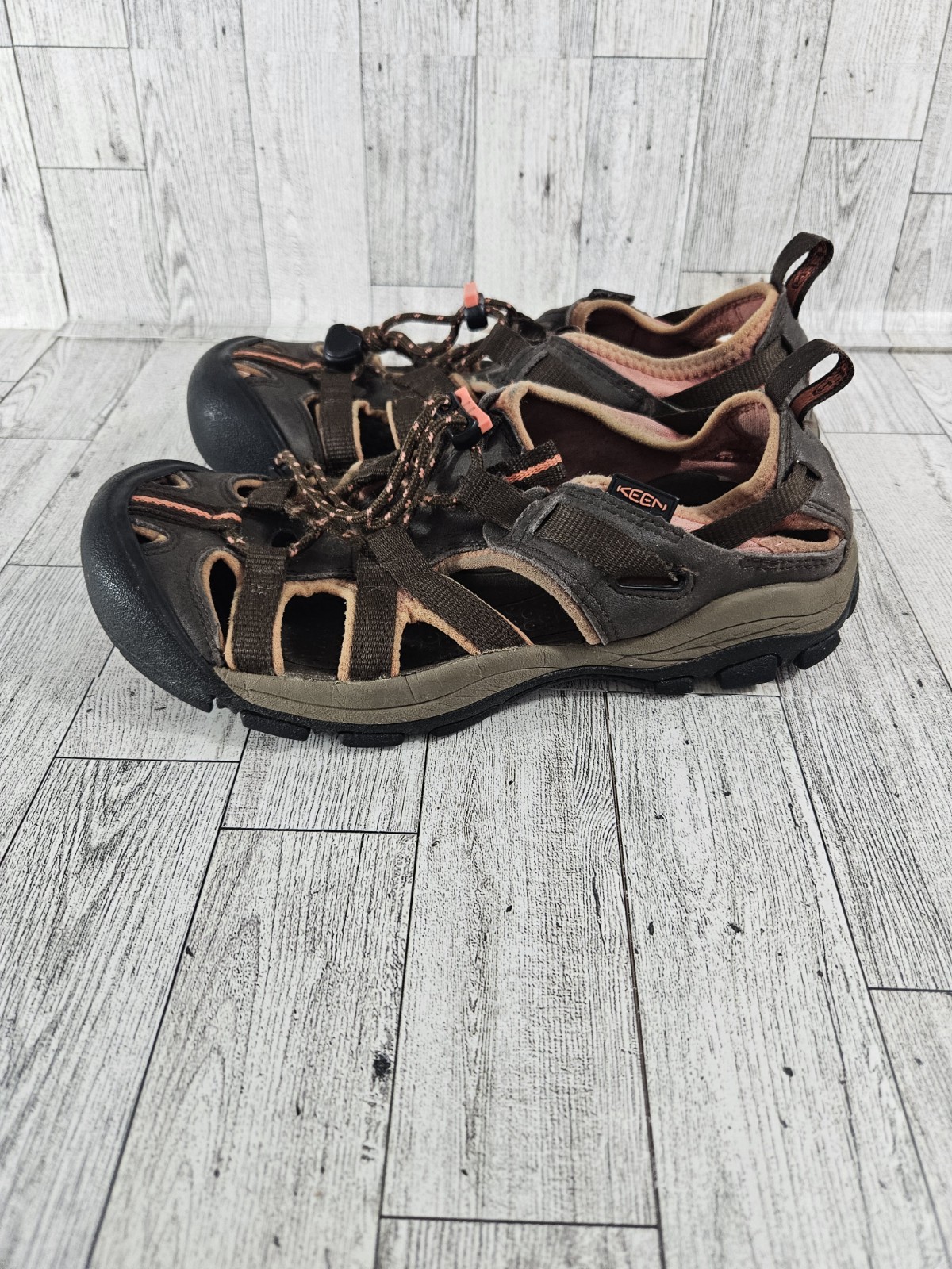 Sandali sportivi KEEN donna US 7 5 Newport H2 marroni scarpe da trekking trail salmone