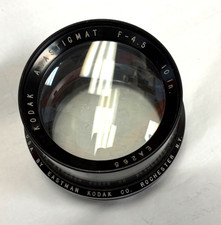 Kodak Anastigmat 10" Inch F4.5 Large format or enlarging lens.