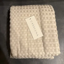 Waffle Shower Curtain Casaluna 72"×70" Sand