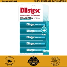 Blistex Moisturizing Medicated Lip Balm, 0.15 Ounce, SPF 15, 5 Pack