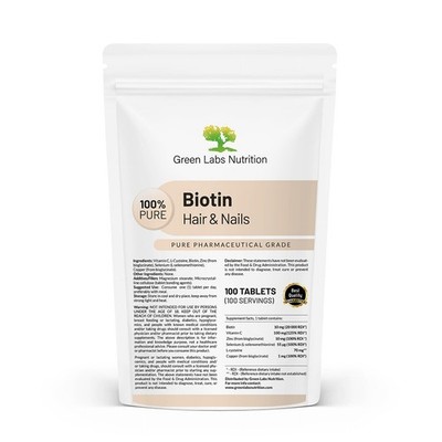 Biotin Hair & Nails Tablets   Supports Strong Hair, Healthy Skin & Nails