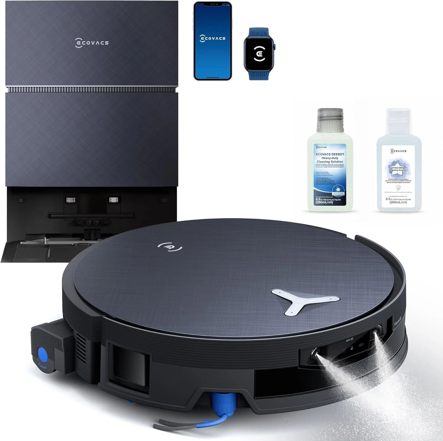 ECOVACS DEEBOT X12 OMNICYCLONE Robot Vacuum Mop - 22000Pa - Bagless Station
Opens in a new window or