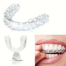 8PCS Silicone Night Mouth Guard Teeth Clenching Grind Dental Sleep Aid Supplies