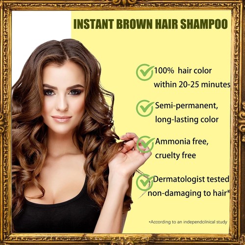 Hellbraunes Shampoo Para Pintar el Cabello - Instant Haarfarbe - Bild 5 von 7