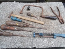 VINTAGE RANDOM TOOLS JOB LOT - HAMMER, SCREWDRIVERS, PLIERS etc.