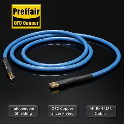 HiFi USB A-B  Cable OFC Audio DAC USB  Wire with Gold Plated Connectors   