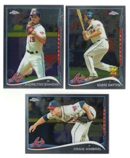 2014 Topps Chrome - ATLANTA BRAVES Team Set