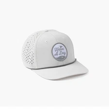 NEW Breezy Golf "Have A Day" Rope Perforated Patch Grey Snapback Golf Hat/Cap