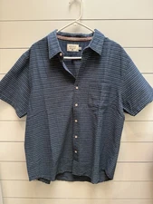 The Normal Brand Shirt Men's XL Blue Casual Woven Button Down Cotton