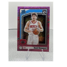 Panini 2024-25 Donruss Optic Reed Sheppard 255 Rated Rookie Pink /275 Rockets