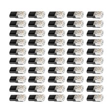 50pcs Electrical Cable Snap Connectors Plug in Type for 18-22 AWG with Lock