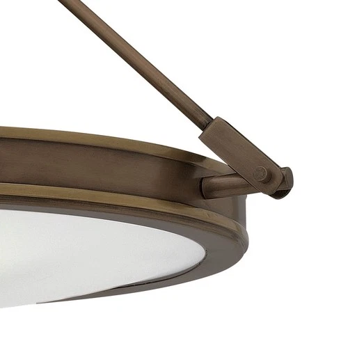 Hinkley Lighting 3381 Collier 3 Light 16-1/2"W Semi-Flush Bowl - Black - Picture 5 of 8