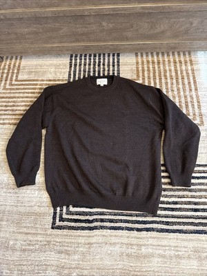 Still By Hand Dark Brown Wool Sweater Size 48 / Large