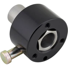 Speedway Hex Steering Wheel Quick-Release Assembly, 3/4 Inch, Black