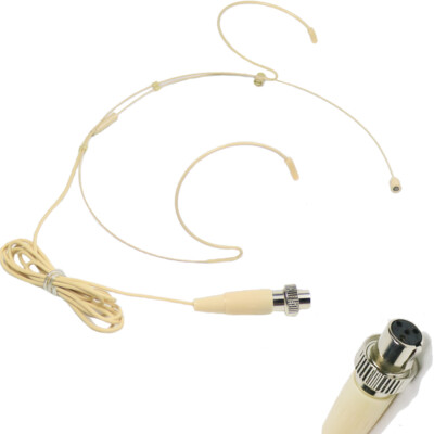 MiCWL Omnidirectional Headset Microphone for MiPro Mini 4Pin Lock Wireless OM62