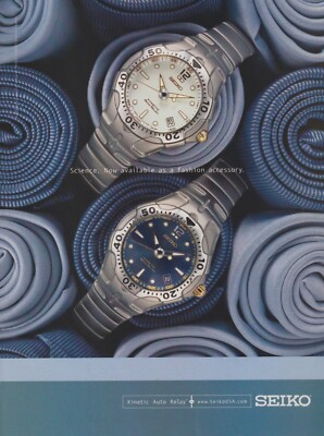 2001 Seiko Kinetic Auto Relay Watches -