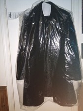 Chadwick's Black 3/4 Length Wool Blend Coat Button Front 2 Side Pockets Lined 8p