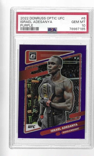 Israel Adesanya [Purple] #6 card