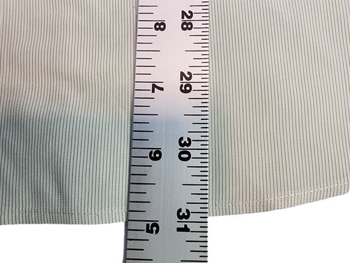 Giorgio Armani Long Sleeve Button Up Shirt White Striped Mens Size 18 - Picture 8 of 11