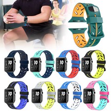 For Apple Series 8 7 6 5 4 3 2 1 SE Band Soft Silicone iWatch Bands Replacement