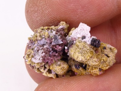 Purple Gem Spinel - Mijas, Malaga, Spain / 2,5 x 1,5 x 1,5cm - Crystal size 4mm