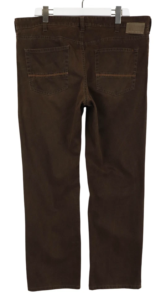 Camel Active Vaqueros Hombres W40/L34 Marrón Cremallera Elástico Informal Recto - Imagen 2 de 4