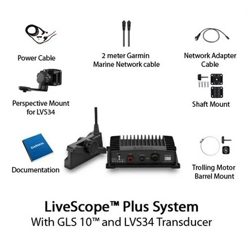 Garmin LiveScope Plus System with GLS 10 and LVS34 Transducer