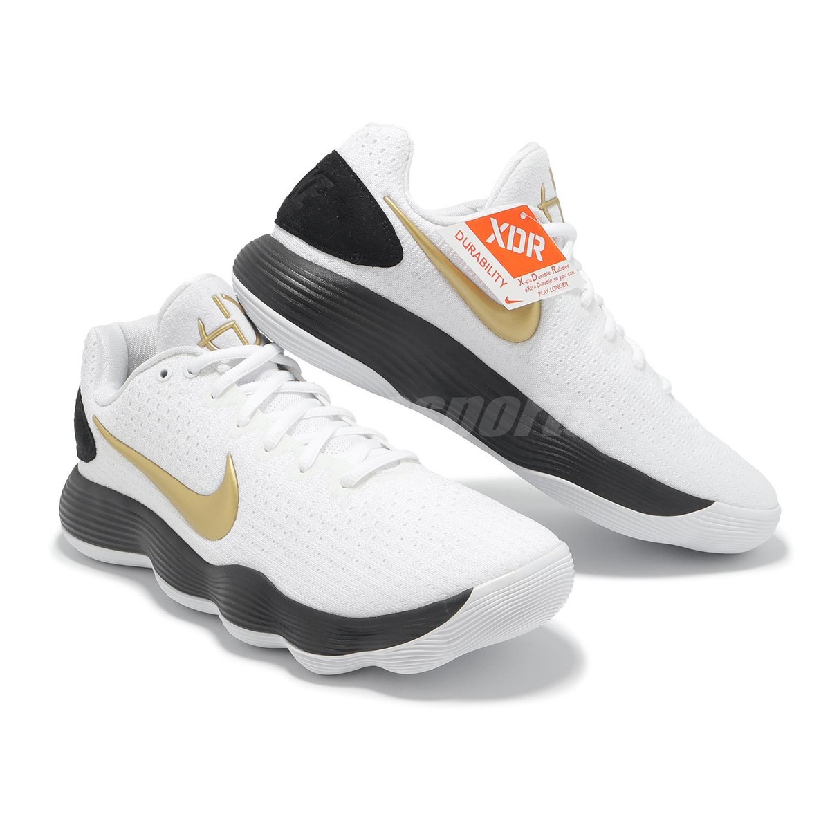 Nike Hyperdunk 2017 Low EP White Black Gold Men Basketball
