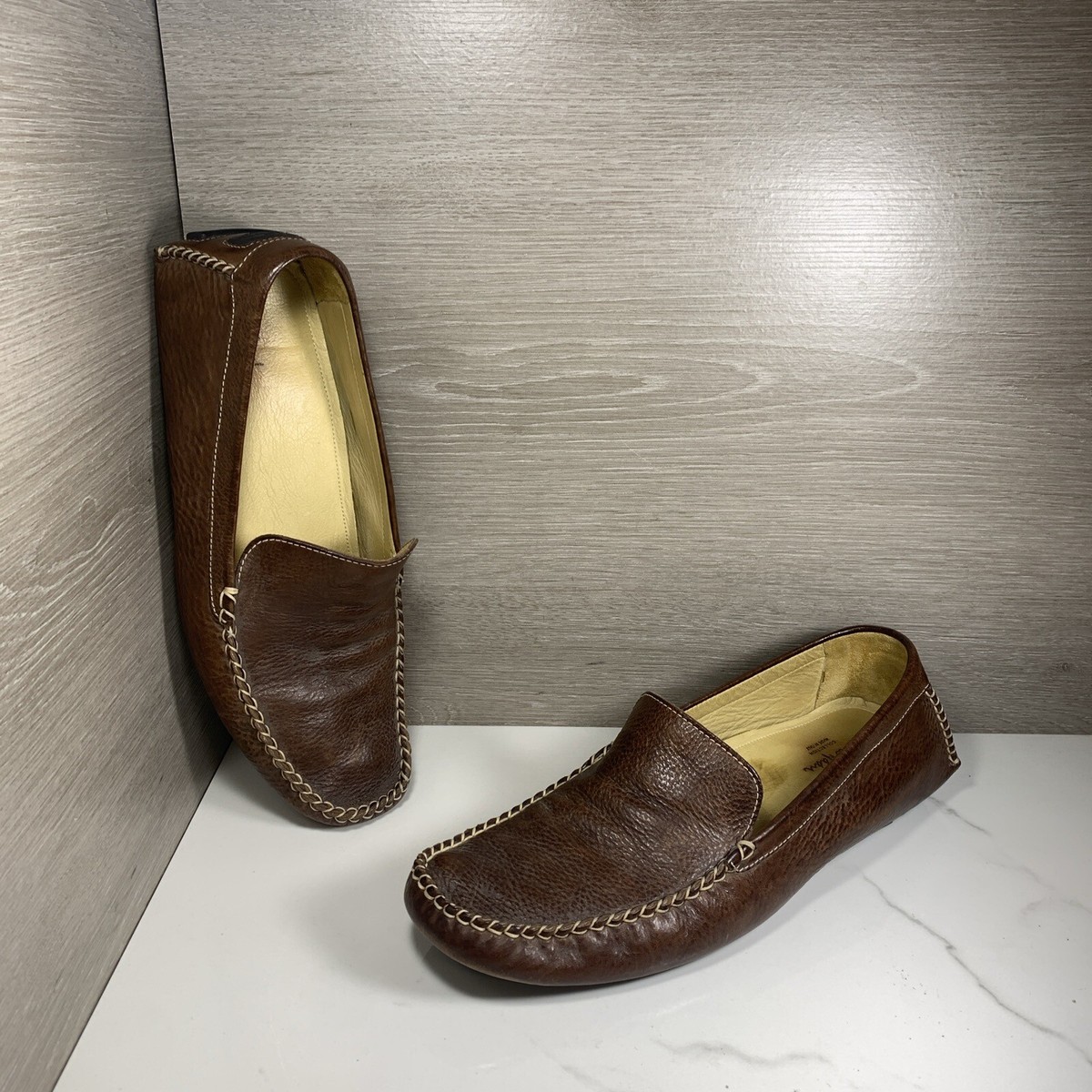 Cole Haan Mens 10.5 M Brown Loafers Shoes C05355 Driving | eBay display picture 2