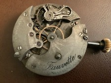 Fauvette Antique Men  s Swiss Pocket Watch Movement