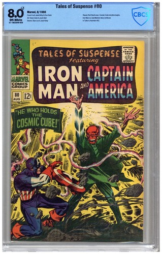 Tales of Suspense  # 80  CBCS  8.0   VF   Off wht pgs   8/66   Classic Red Skull