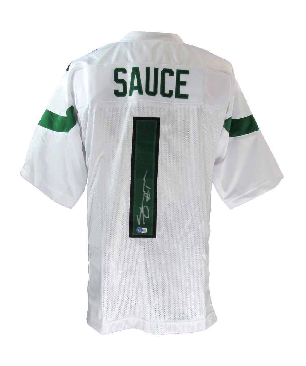 Sauce Gardner Autographed Signed Ahmad White Custom Football Jersey Jets  Beckett
