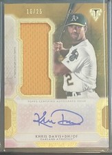 2018 Topps Triple Threads Relic Autograph #UAJR-KV  Khris Davis 16/25 Oakland