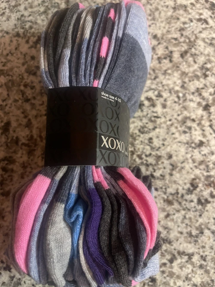 XOXO 10 Pack Low Cut Socks Sie 4-10 Assorted Color $27 NWT - Image 2 of 4
