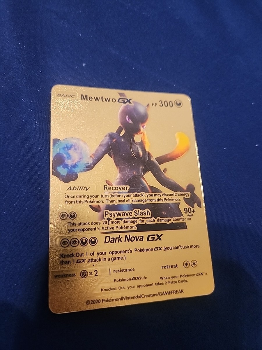 Mewtwo GX カード HP300 Mewtwo GX HP300 Black Foil Fan Art Card - NM | eBay