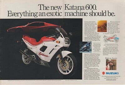 1988 Suzuki Katana 600 Motorcycle - Ferrari Testarossa - 2 Page