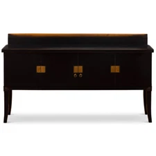 US Seller - Distressed Black Elmwood Zhou Yi Asian Buffet Cabinet
