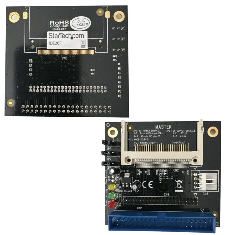 StarTech 40/44 Pin IDE to Compact Flash SSD Adapter IDE2CF | eBay