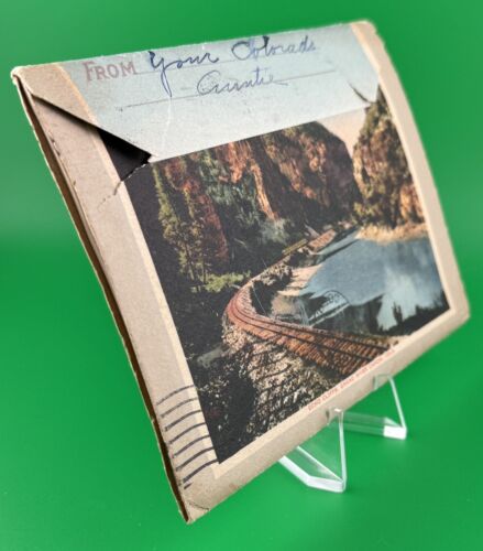 Vintage Scenes Along The Rio Grande Fold Out Postcards Postmarked Denver 1923 - Picture 8 of 19