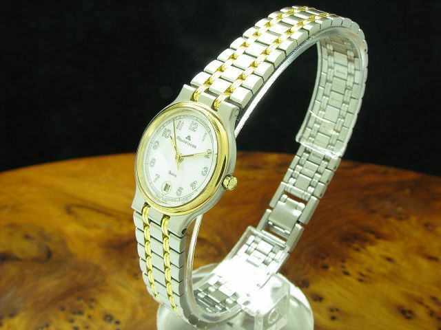 Maurice Lacroix Calypso Gold Mantel Edelstahl Damenuhr mit Datum