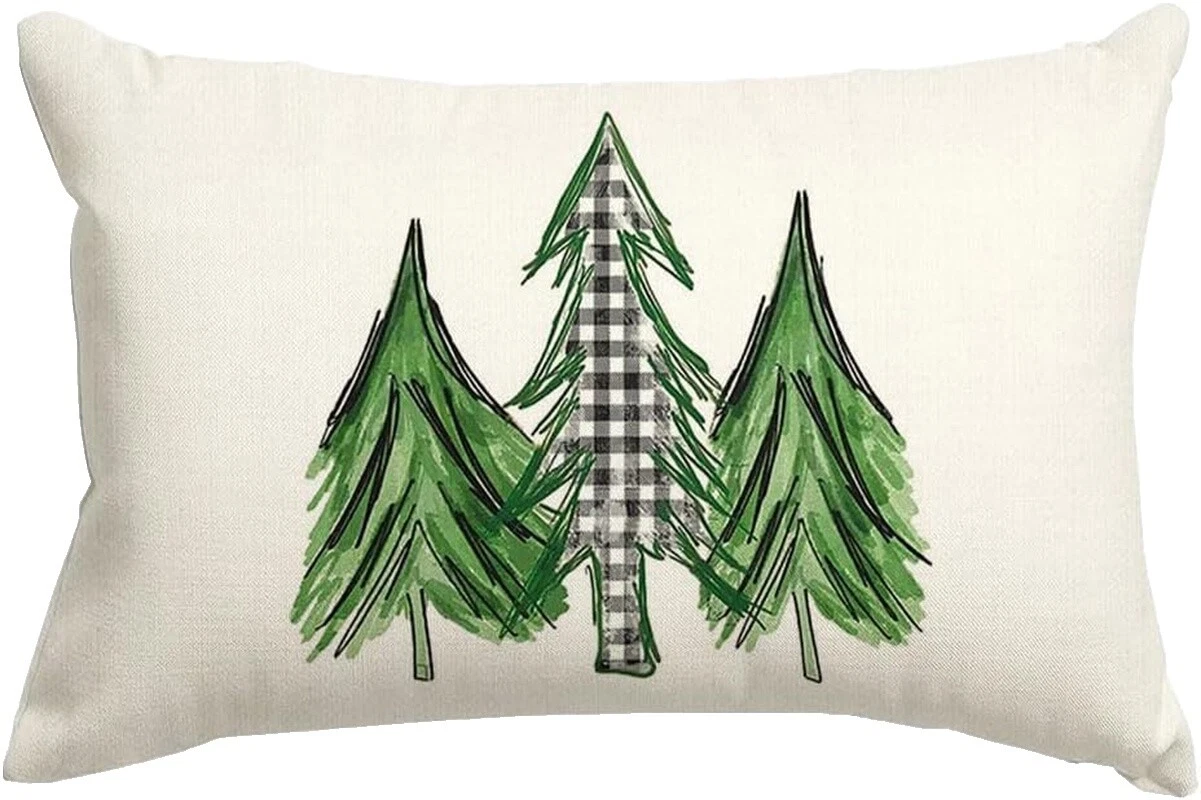 Plaid Holiday Pillow Cover Home Décor Pillows