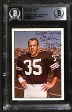 Galen Fiss Cleveland Browns 1981 TCMA Greats #55 Signed Card BECKETT Galen Fiss Cleveland Browns 1981 TCMA Greats #55 Signed Card BECKETT