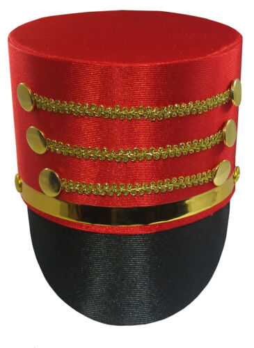 Anello Maestro Giocattolo Soldato Tamburo Maggiore Schiaccianoci Batterista Natale Ragazzo Costume Cappello - Foto 1 di 8