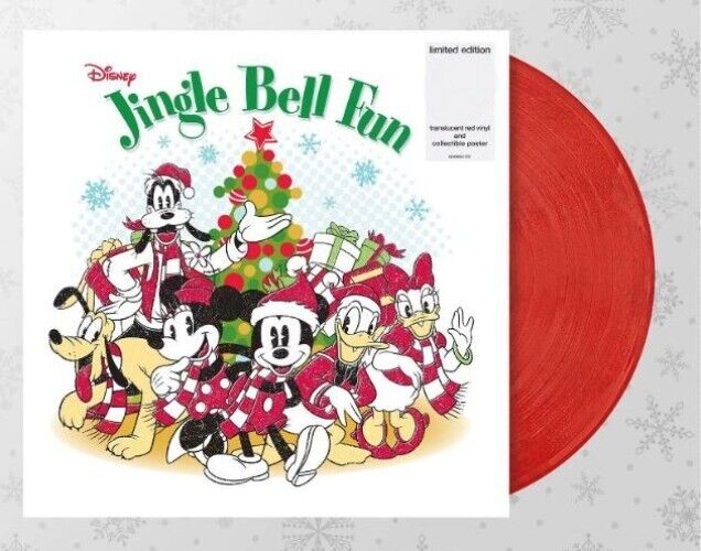 Various Disney Jingle Bell Fun Exclusive Limited Edition Red Colored Vinyl LP