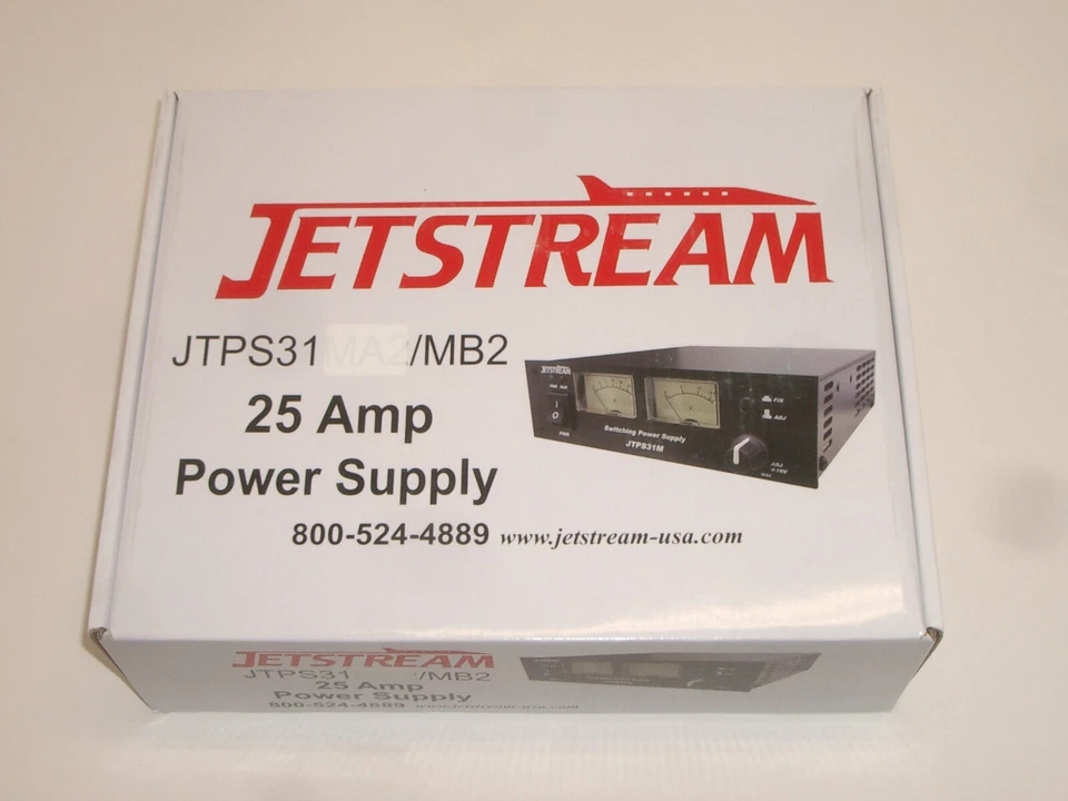 JETSTREAM JTPS31MB2 13.8VDC 25 AMP SWITCHING DC POWER SUPPLY w/ DUAL METER - Image 4 of 4