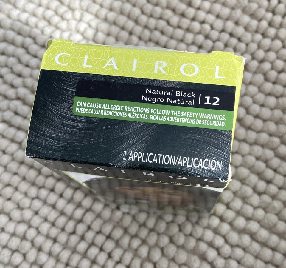 Clairol Bálsamo Tinte Permanente para el Cabello, 12 Color de Cabello Negro Natural Nuevo Foto 3 de 3