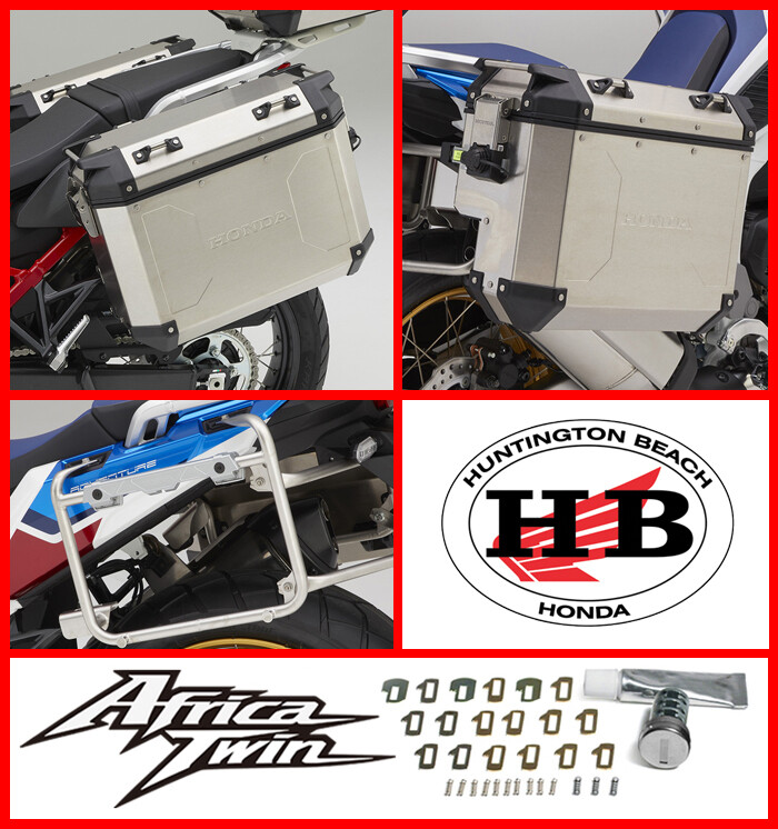 HONDA OEM LEFT & RIGHT PANNIER CASE ALUMINUM 2020 - 2024 AFRICA