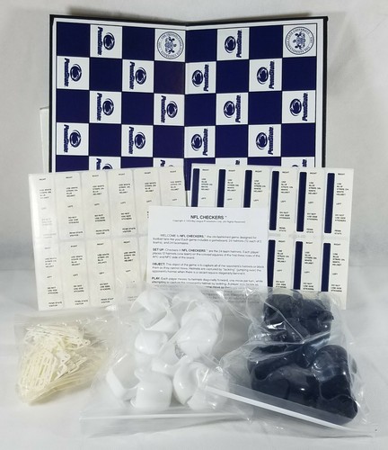 Penn State University Nittany Lions College Checker Set - Picture 2 of 10