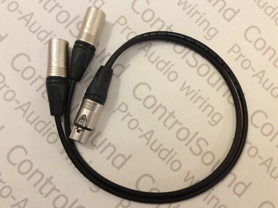 XLR Splitter Kabel Y Leitung Van Damme Starquad Neutrik 1mtr kostenlose Lieferung